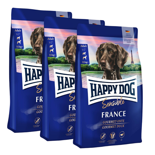 Bild von Happy Dog - Sensible France - 3x 4 kg