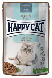 Bild von Happy Cat - Sensitive Meat in Sauce Haut & Fell Pouch - 24 x 85g