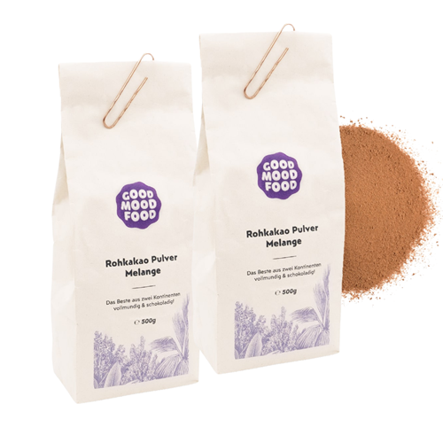 Bild von GoodMoodFood - Bio Kakao Pulver – Melange - 2x 500 g