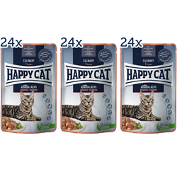Bild von Happy Cat - Culinary Meat in Sauce Atlantik Lachs Pouch - 72 x 85g
