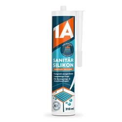 Bild von 1A Bauchemie - SANITÄR SILIKON sandgrau - 310 ml