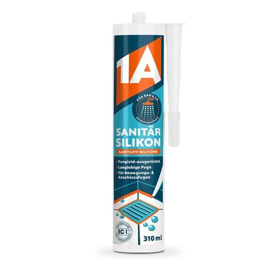 Bild von 1A Bauchemie - SANITÄR SILIKON sandgrau - 310 ml