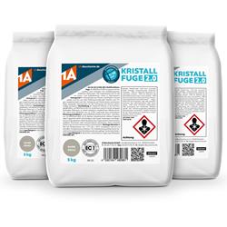 Bild von 1A Bauchemie - Kristallfuge 2.0 sandgrau - 3x 5 kg
