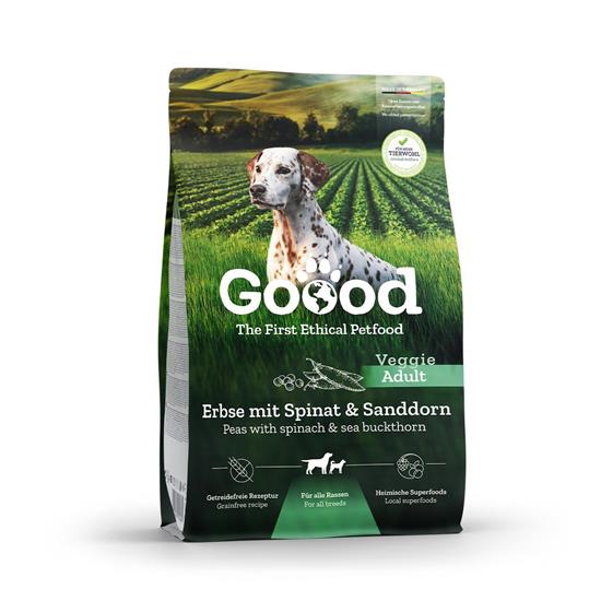 Bild von Goood - Adult Veggie - Erbse mit Spinat & Sanddorn - Trockenfutter - 10kg