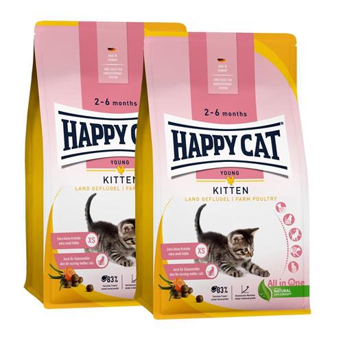 Bild von Happy Cat - Young Kitten Land-Geflügel - 2x 4kg
