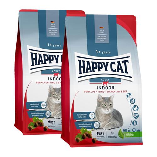 Bild von Happy Cat - Indoor Adult Voralpen-Rind - Trockenfutter - 2x 4kg
