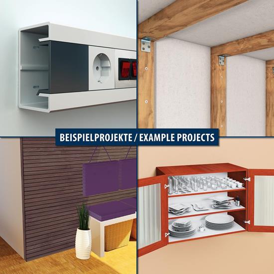 Bild von TOX Justierschraube Distance – 6 x 100 mm – Stufenlose, millimetergenaue Justierung – 100 verzinkte Justierschrauben