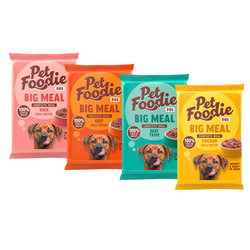 Bild von PetFoodie - Big Meal Dog Rind + Big Meal Dog Rinderpansen + Big Meal Dog Huhn + Big Meal Dog Ente - 4x 400g