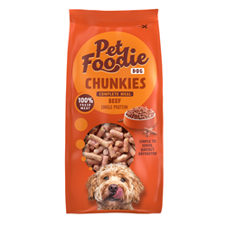 Bild von PetFoodie - Chunkies Dog Rind - Single Protein - 6x 500g