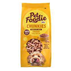 Bild von PetFoodie - Chunkies Dog Huhn - Single Protein - 6x 500g