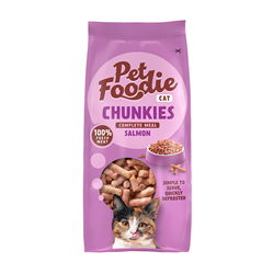 Bild von PetFoodie - Chunkies Cat Lachs - 10x 300g