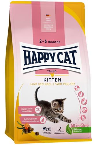 Bild von Happy Cat - Young Kitten Land-Geflügel - 4kg