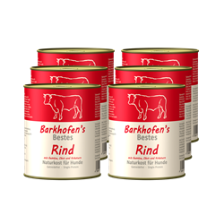 Bild von Barkhofen Tiernahrung - Naturkost für Hunde - Rind - 6x 800 g