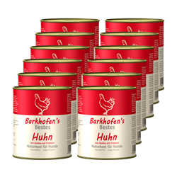 Bild von Barkhofen Tiernahrung - Naturkost für Hunde - Huhn - 12x 800 g