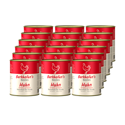Bild von Barkhofen Tiernahrung - Naturkost für Hunde - Huhn - 18x 800 g