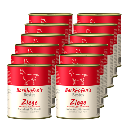 Bild von Barkhofen Tiernahrung - Naturkost für Hunde - Ziege - 12x 800 g