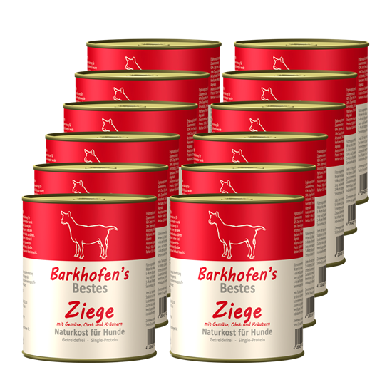 Bild von Barkhofen Tiernahrung - Naturkost für Hunde - Ziege - 12x 800 g