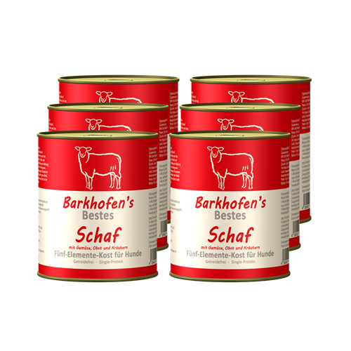 Bild von Barkhofen Tiernahrung - Naturkost für Hunde - Schaf - 6x 800 g