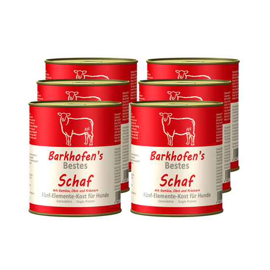 Bild von Barkhofen Tiernahrung - Naturkost für Hunde - Schaf - 6x 800 g