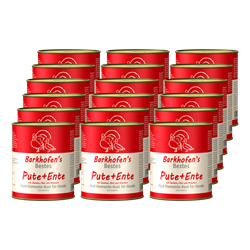 Bild von Barkhofen Tiernahrung - Naturkost für Hunde - Pute + Ente - 18x 800 g