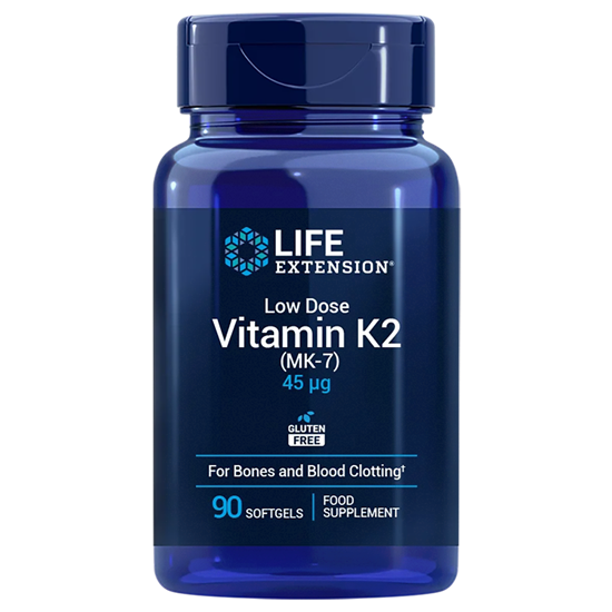 Bild von Life Extension - Low-Dose Vitamin K2 (MK-7) 45 mcg - 90 Softgels