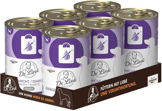 Bild von Dr. Link® Spezial-DIÄT für Hunde - 6x400g Übergewicht/Diabetes m. | Obesity/Diabetic Huhn