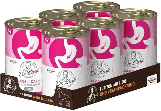 Bild von Dr. Link® Spezial-DIÄT für Hunde - 6x400g Magen-Darm | Gastro-Intestinal Pute | Nassfutter für Hunde