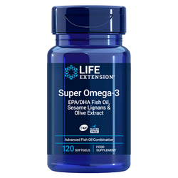Bild von Life Extensions - Super Omega-3 EPA/DHA Fish Oil, Sesame Lignans & Olive Extract, 120 softgels