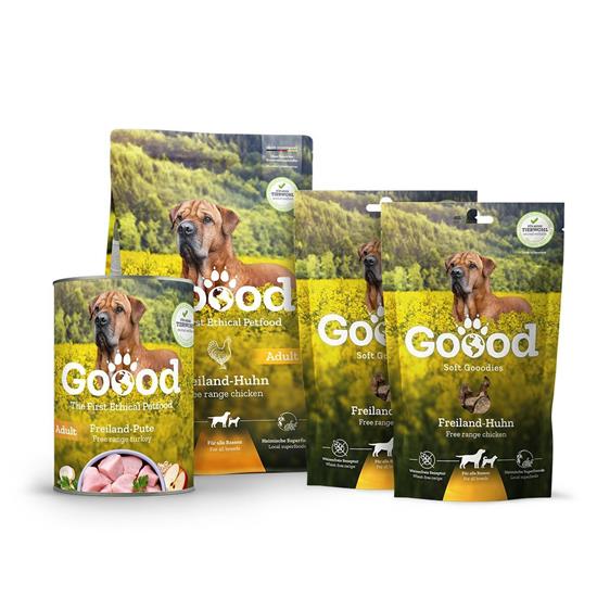 Picture of Goood - Adult - Freiland-Huhn Probierset - 300g Trockenfutter, 400g Nassfutter, 2x 100g Snack