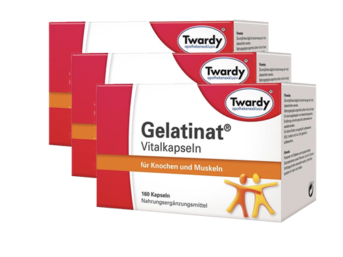 Bild von Astrid Twardy - Gelatinat Vitalkapseln - 3x160 Kapseln