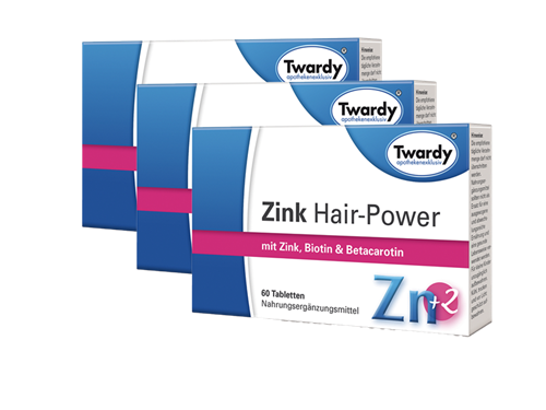 Bild von Astrid Twardy - Zink Hair-Power - 3x  60 Tabletten