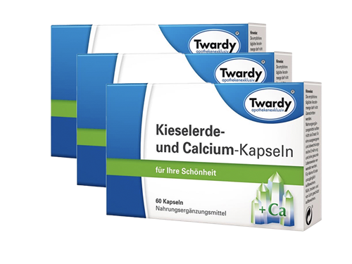 Bild von Astrid Twardy - Kieselerde und Calcium Kapseln - 3x60 Kapseln