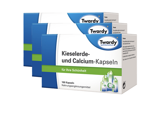 Bild von Astrid Twardy - Kieselerde und Calcium Kapseln - 3x160 Kapseln