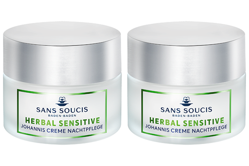 Bild von Sans Soucis Herbal Sensitive - Johannis Creme Nachtpflege - 2x 50 ml