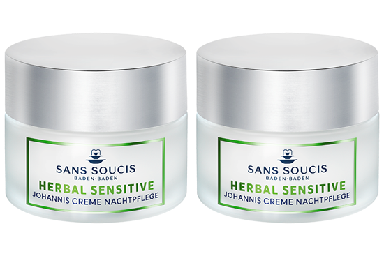 Bild von Sans Soucis Herbal Sensitive - Johannis Creme Nachtpflege - 2x 50 ml