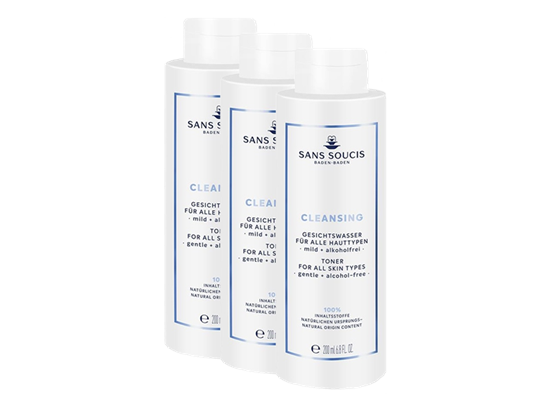 Bild von Sans Soucis Cleansing - mildes und alkoholfreies Gesichtswasser - 3x200 ml