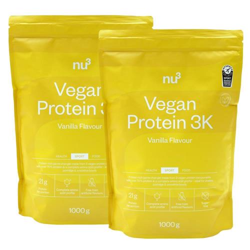 Bild von nu3 - Vegan Protein 3K Vanilla - 2x 1000g