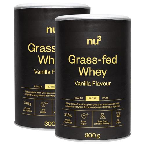 Bild von nu3-  Grass Fed Whey Powder Vanilla  - 2x 300g