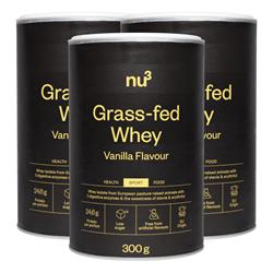 Bild von nu3-  Grass Fed Whey Powder Vanilla  - 3x 300g