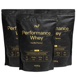 Bild von nu3 - Performance Whey Vanilla - 3x 1000 g