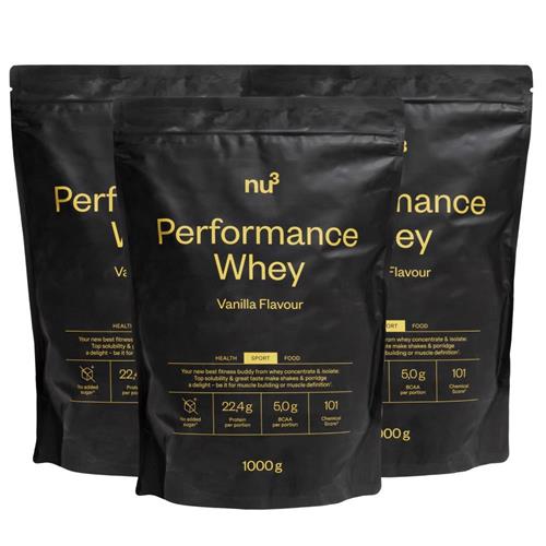 Bild von nu3 - Performance Whey Vanilla - 3x 1000 g