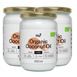 Bild von nu3 - organic coconut oil -  3x 500ml