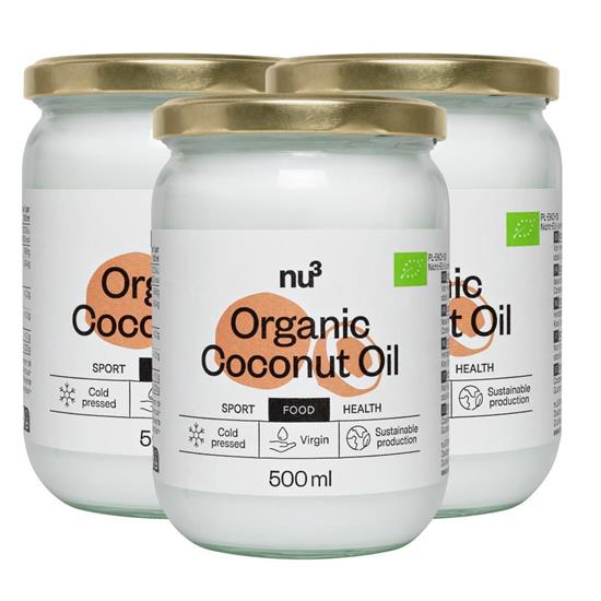 Bild von nu3 - organic coconut oil -  3x 500ml