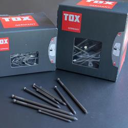 Bild von TOX Drahtstifte Nails Set, 3,1x80 mm mit Senkkopf für einfache Holzverbindungen und ebene Flächen, universelle Einsatzmöglichkeit im Innen- und Außenbereich, blanker Stahl, 2x 400 g im Karton