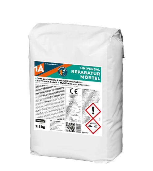 Bild von 1A Bauchemie - Universal Reparaturmörtel grau - 2x 9,5 kg