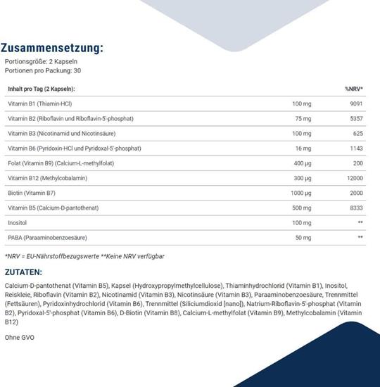 Bild von Life Extension - BioActive Complete B-Complex - 60 Kapseln