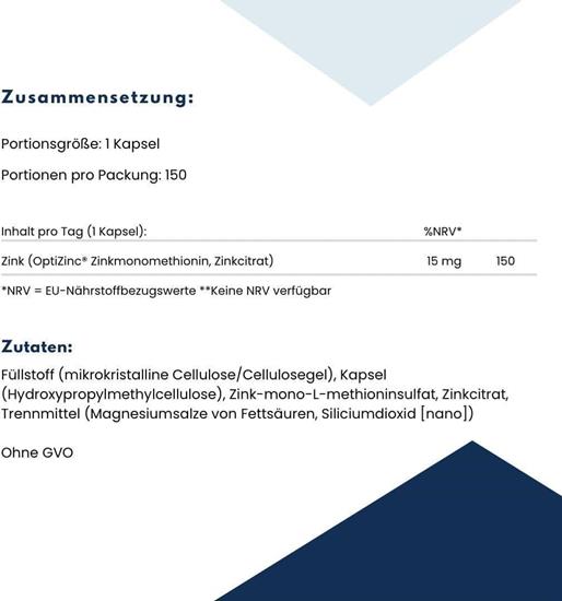 Bild von Life Extension - Zink 15 mg - 2x 150 Kapseln