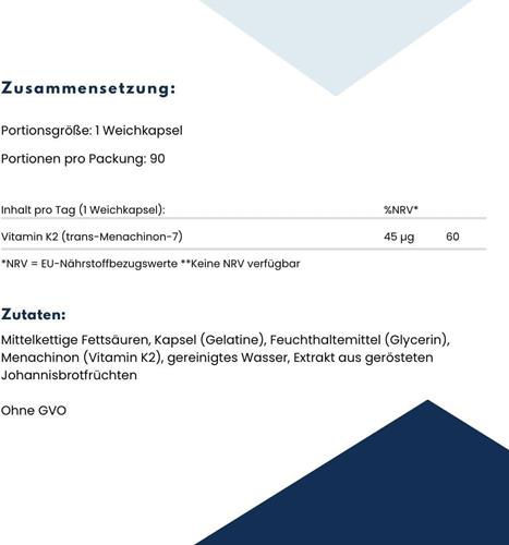 Bild von Life Extension - Low-Dose Vitamin K2 (MK-7) 45 mcg - 90 Softgels