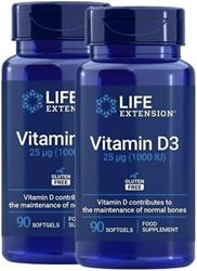 Bild von Life Extension - Vitamin D3 25 mcg (1000 IU) - 2x 90 Softgels