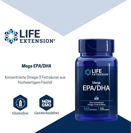 Bild von Life Extension - Mega EPA/DHA - 120 Weichkapseln